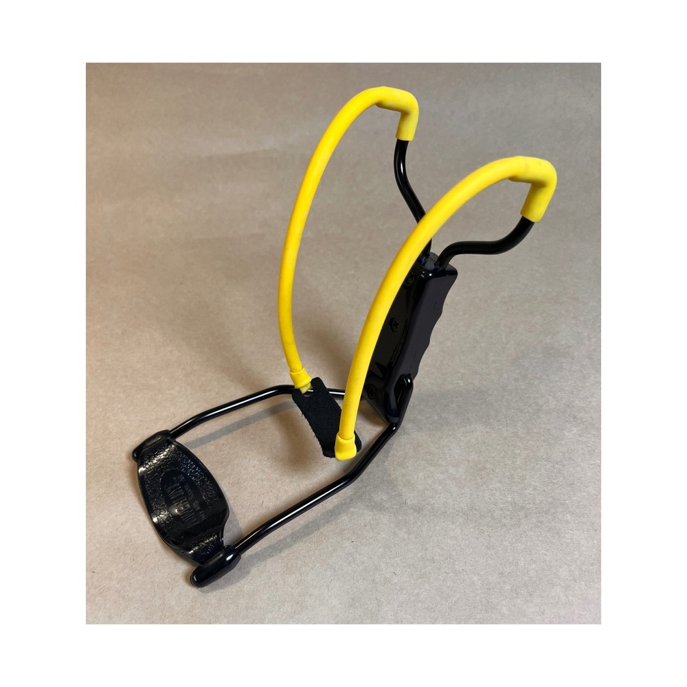 Daisy Powerline Slingshot Yellow Bands Wrist Brace Black Steel Frame